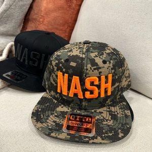 NASH Camo Hat - hunter orange thread